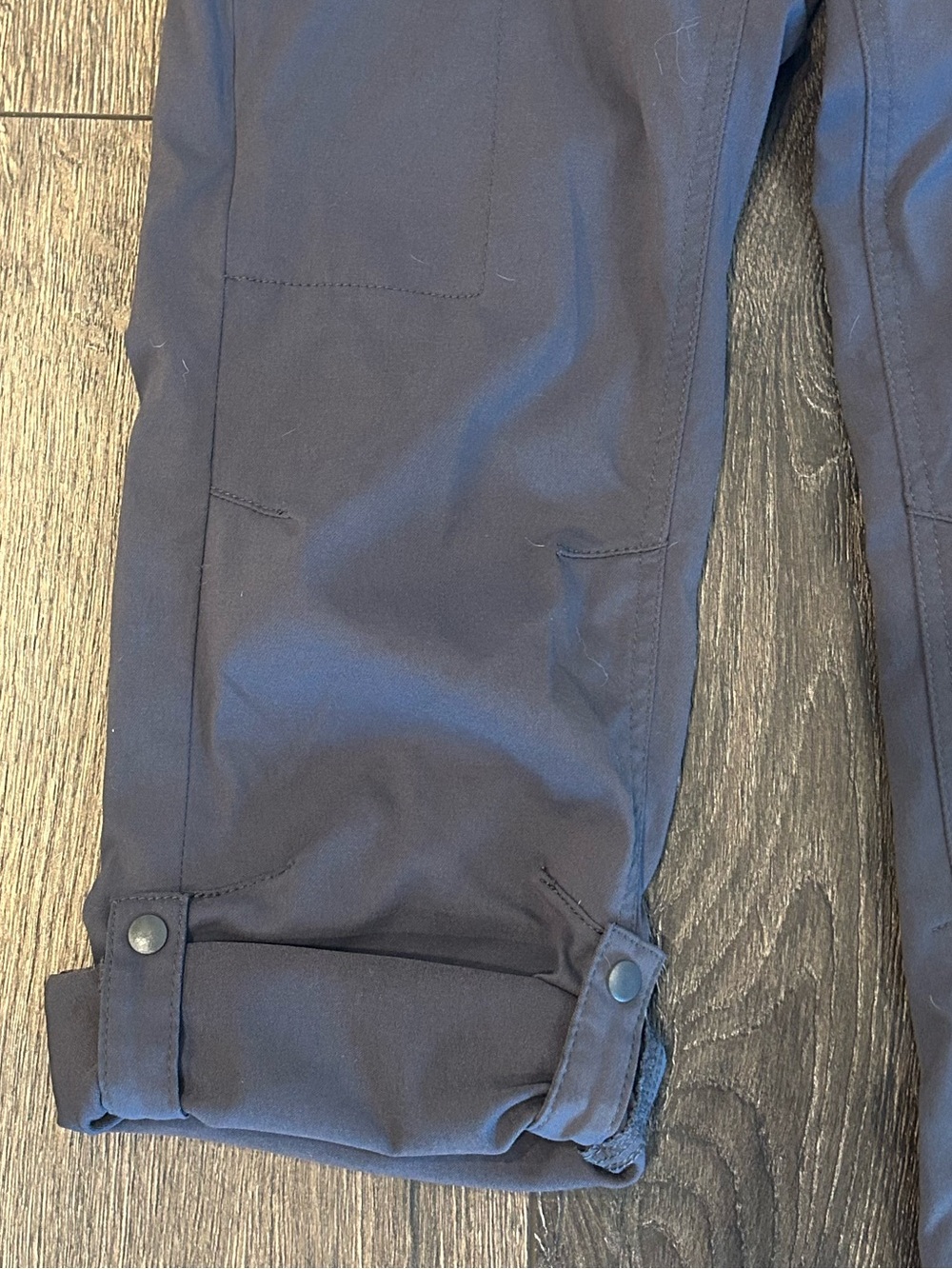 prAna Halle Pant Sz 4 Short Charcoal Hiking Pants Roll-Up - Picture 5 of 10